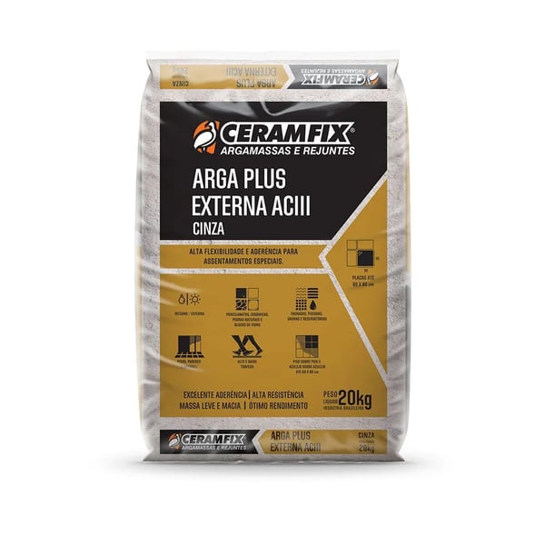 CERAMFIX ARGA PLUS EXT AC I I I CINZA 20KG