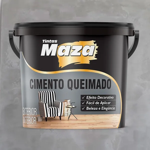 MAZA CIMENTO QUEIMADO CINZA 25KG