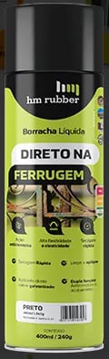 SPRAY BORRACHA LIQUIDA DIRETO NA FERRUGEM BRANCO 400ML
