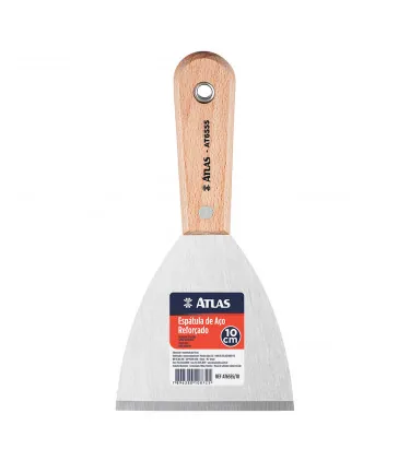 ATLAS ESPATULA DE ACO REFORCADO 10CM