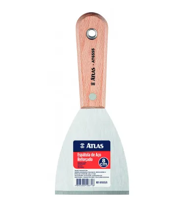 ATLAS ESPATULA DE ACO REFORCADO 8CM