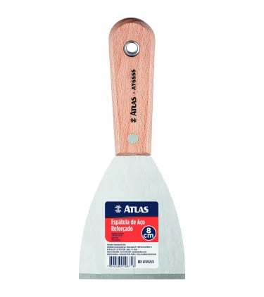 ATLAS ESPATULA DE ACO REFORCADO 8CM