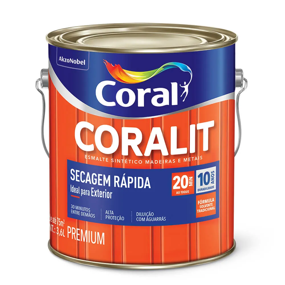 CORALIT VERMELHO SECAGEM RAPIDA 3.0L