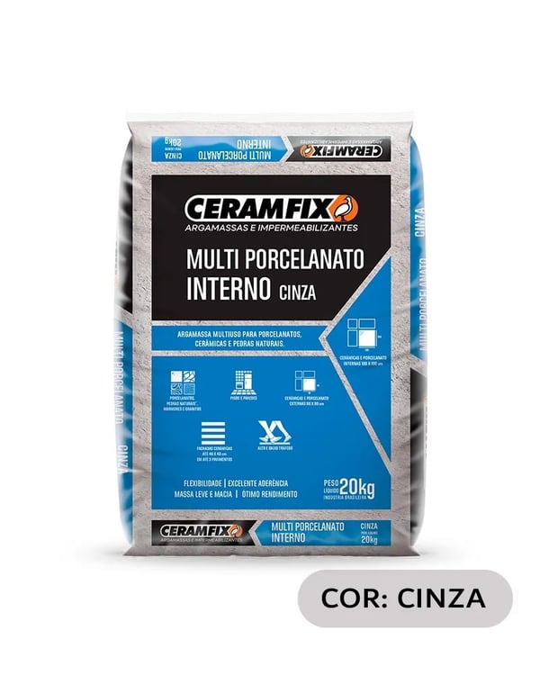 CERAMFIX MULTI INTERNA CINZA 20KG