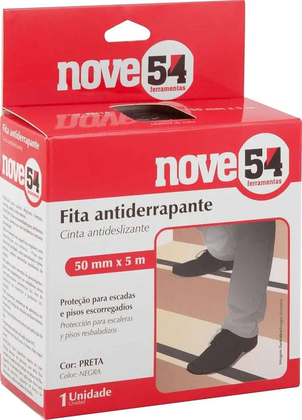 NOVE FITA ANTIDERRAPANTE PRETA 50MMX5M