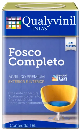 QUALYCRIL BRANCO FOSCO COMPLETO 18L