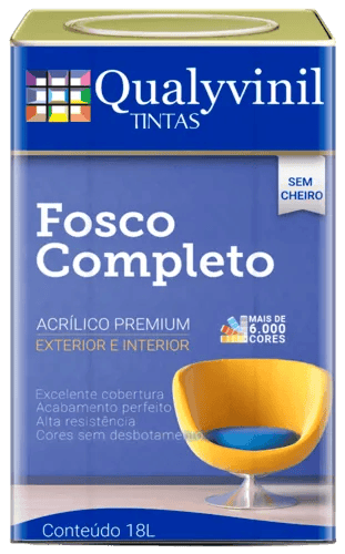 QUALYCRIL BRANCO FOSCO COMPLETO 18L