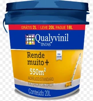 QUALYCRIL BRANCO RENDE MUITO 18 + 2L